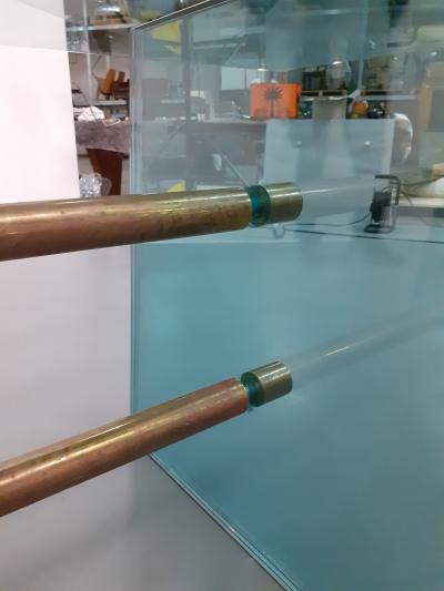 Pietro Chiesa Rare Pietro Chiesa Large Glass Dining Table for Fontana Arte circa 1940