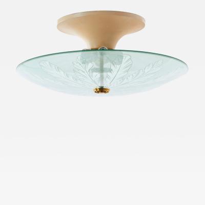 Pietro Chiesa Rare Semi Flush Mount Ceiling Light by Pietro Chiesa for Fontana Arte