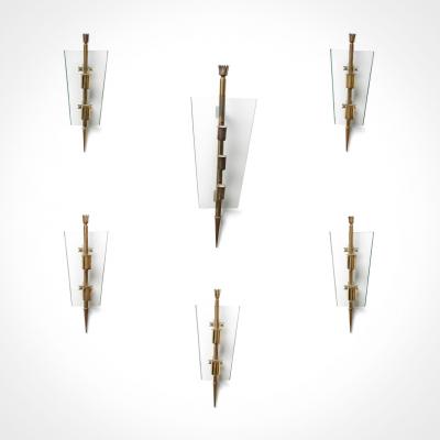 Pietro Chiesa Set of five wall lights