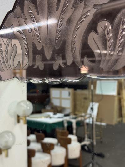 Pietro Chiesa Wall Mirror by Pietro Chiesa for Fontana Arte Italy 1940s