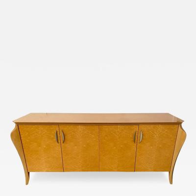 Pietro Contantini Postmodern Italian Maple Lacquer Credenza Sideboard Cabinet