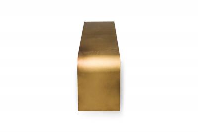 Pietro Franceshini Italian Contemporary Steel Gold Arch Bench