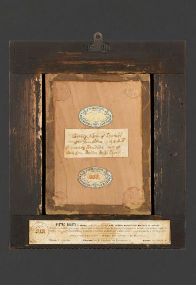 Pietro Giusti A Matched Pair of Walnut and Parcel Gilt Carved Frames by Pietro Giusti
