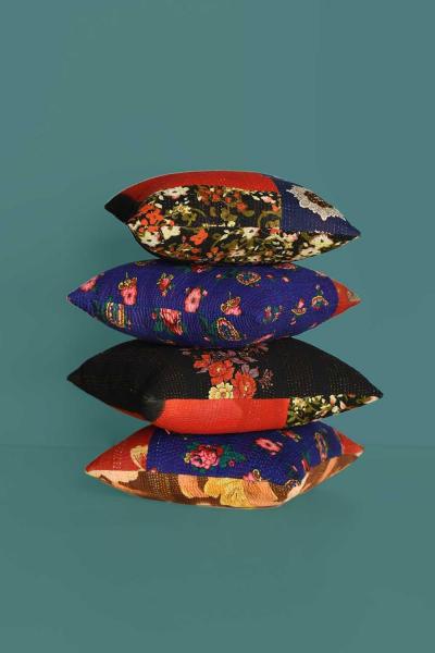 Pillows in Afghan vintage fabrics