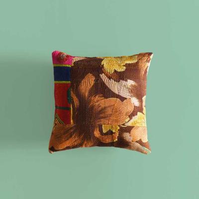 Pillows in Afghan vintage fabrics
