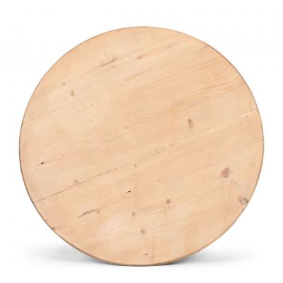 Pine Cricket Table with Gray Painted Base