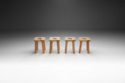 Pine Sauna Stools for Finnsauna Lagerholm Finland 1950s