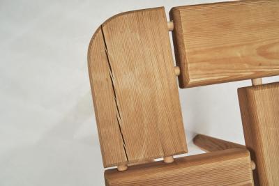 Pine Sauna Stools for Finnsauna Lagerholm Finland 1950s