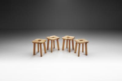 Pine Sauna Stools for Finnsauna Lagerholm Finland 1950s