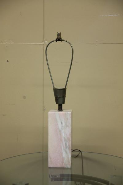 Pink Marble Mid Century Table Lamp
