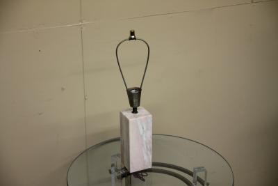 Pink Marble Mid Century Table Lamp