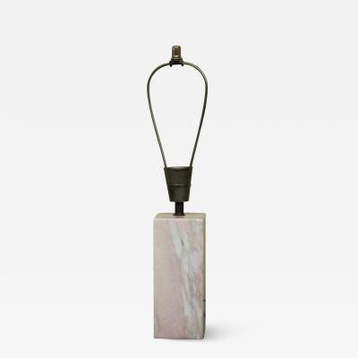 Pink Marble Mid Century Table Lamp