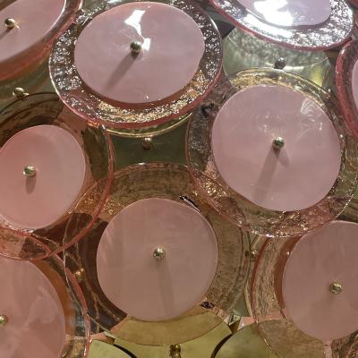 Pink Murano Glass Disco Lamp
