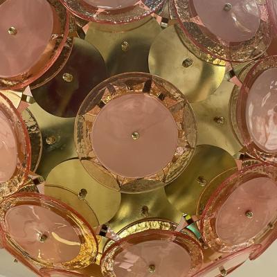 Pink Murano Glass Disco Lamp