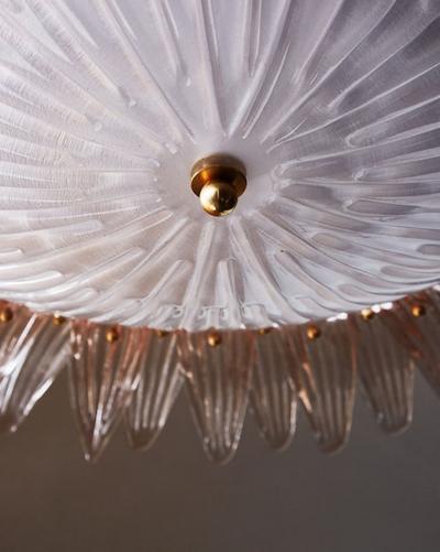 Pink Murano Glass Flush Mount