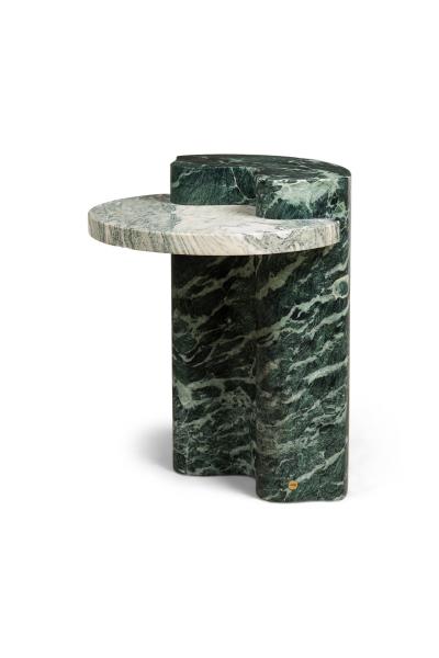 Piotr Dabrowa for Serafini Italian Contemporary Verde Alpi Marble End Side Table