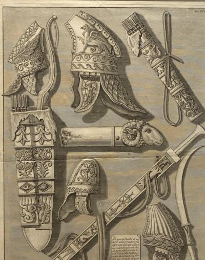 Piranesi Etching from the Antiquities Edition Italy 18th Century