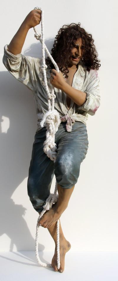 Pirate climbing the Rigging