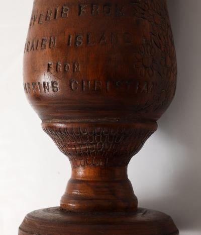 Pitcairn Island Wooden Vase