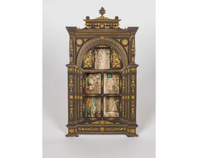 Placido Zuloaga an Extremely Rare Spanish Gold and Silver Damascened Frame