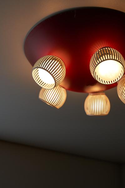 Plafonniere with Slatted Diffusers