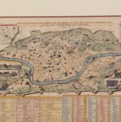 Plan of Rome from Atlas Historique France 1718