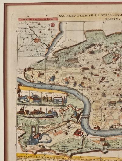 Plan of Rome from Atlas Historique France 1718