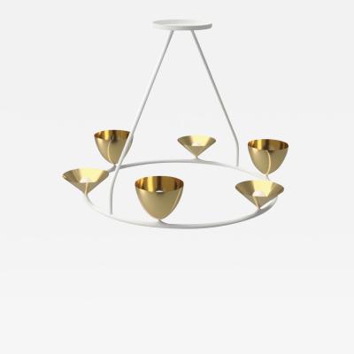 Plaster Brass Chandelier