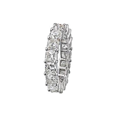 Platinum 17 Cushion Cuts approx 6 00 cttw Diamond Eternity Band