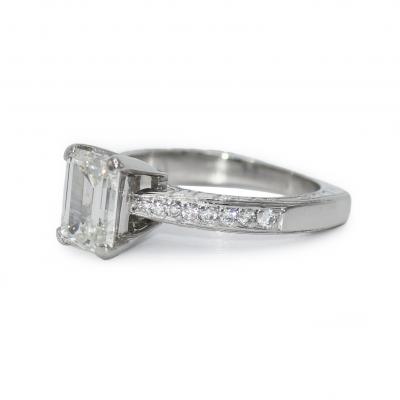 Platinum Ladies Diamond Engagement Ring 1 74ct