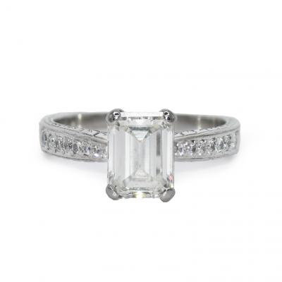 Platinum Ladies Diamond Engagement Ring 1 74ct