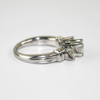 Platinum Three Diamond Engagement Ring 1 50ct