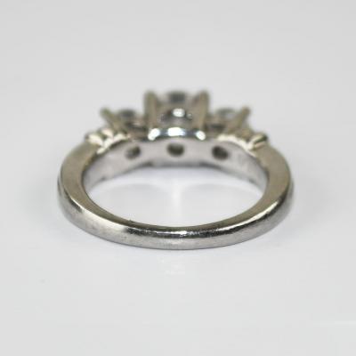 Platinum Three Diamond Engagement Ring 1 50ct