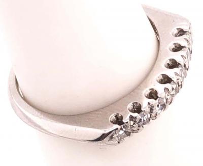 Platinum and Diamond Band or Bridal Wedding Ring