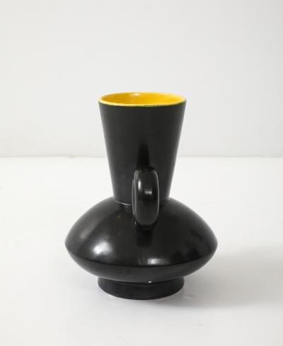 Poet Laval Matte Black Glazed Ceramic Vase