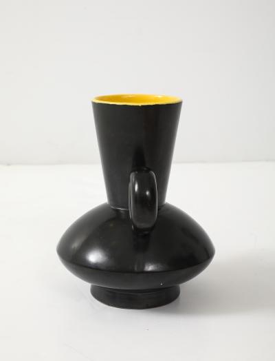 Poet Laval Matte Black Glazed Ceramic Vase