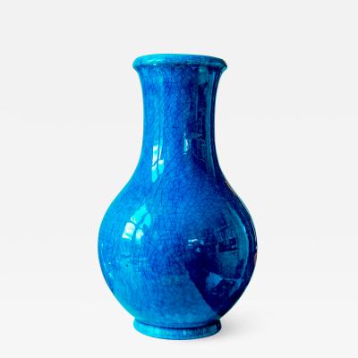 Pol Chambost Cerulean Vase by Pol Chambost