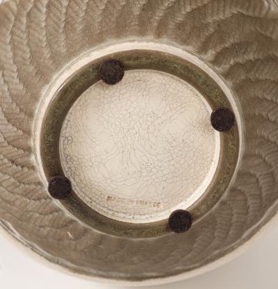 Pol Chambost Pol Chambost White Brown Ceramic Lamp France c 1930