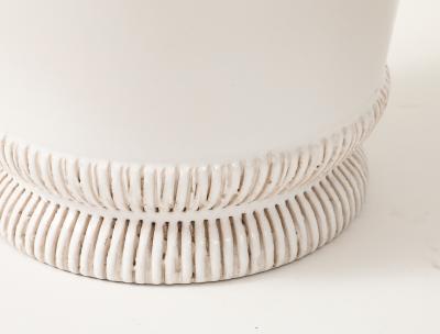 Pol Chambost Pol Chambost White Planter on a Foot France c 1930s signed no 