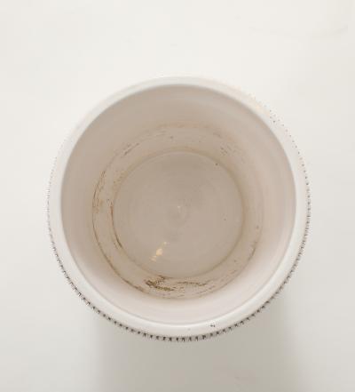 Pol Chambost Pol Chambost White Planter on a Foot France c 1930s signed no 