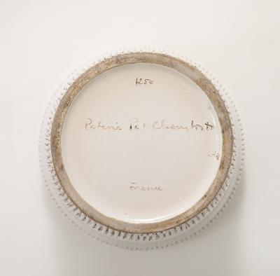 Pol Chambost Pol Chambost White Planter on a Foot France c 1930s signed no 