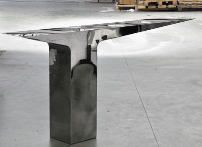 Pol Quadens Blade Console by Pol Quadens in stainless steel 2014
