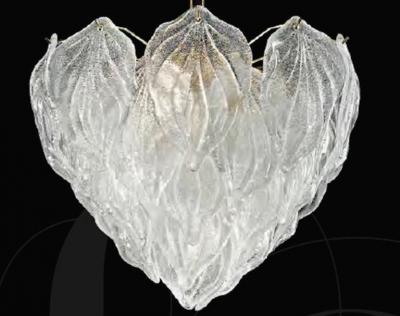 Polar Murano Glass Chandelier Italy 1970s