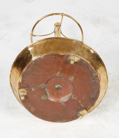 Polished Copper and Brass Umbrella Stand