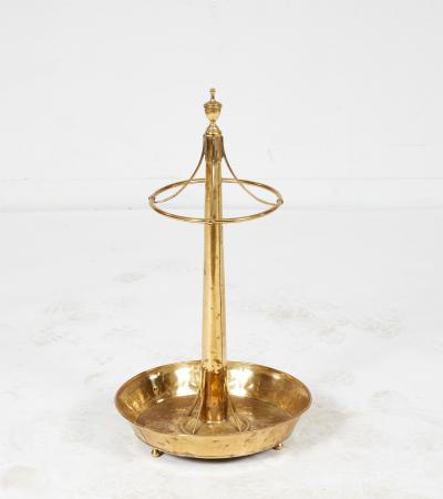 Polished Copper and Brass Umbrella Stand