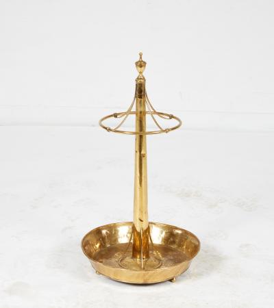Polished Copper and Brass Umbrella Stand