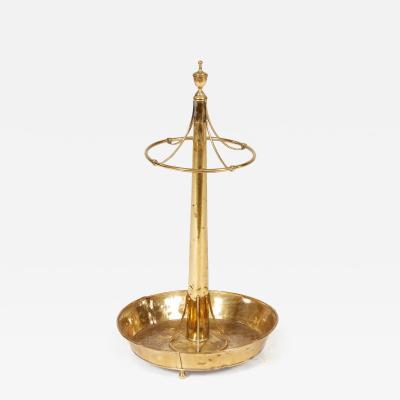 Polished Copper and Brass Umbrella Stand
