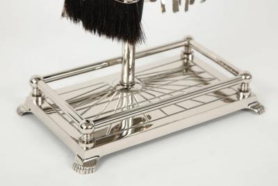 Polished Nickel Retriever Fire Tools