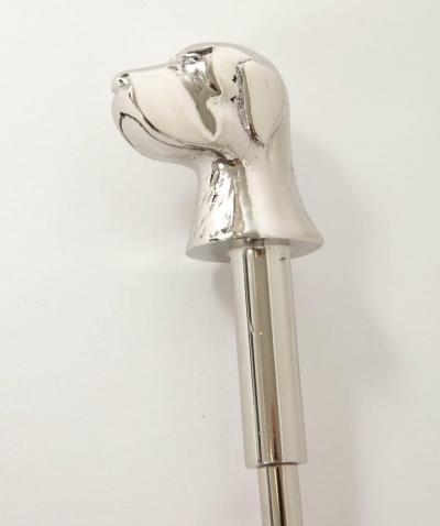 Polished Nickel Retriever Fire Tools