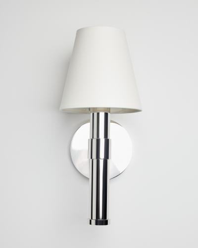 Polished Nickel Sconce by Robert Stilin